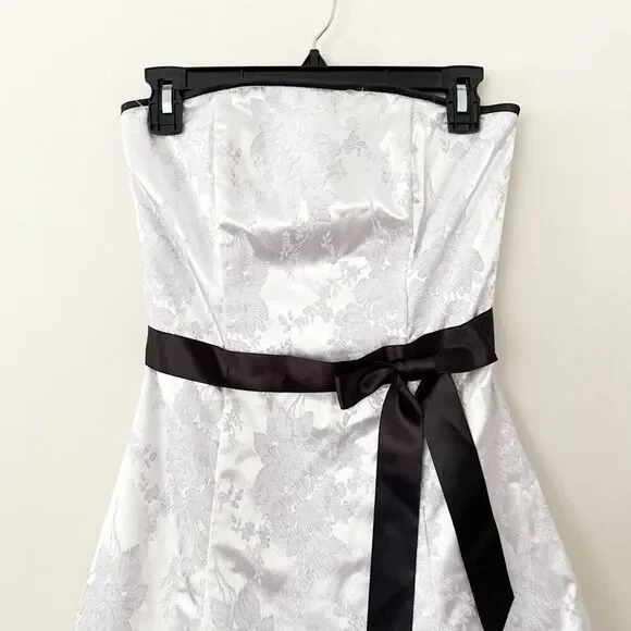 Gunne Sax Jessica McClintock Vintage Party Dress SZ 3/4 Strapless Tulle Prom NWT - Picture 2 of 8